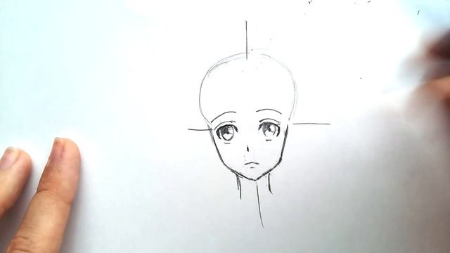Как нарисовать аниме голову. смотреть онлайн