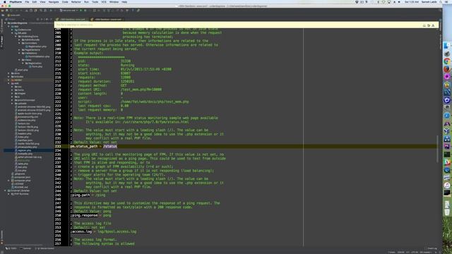 Using PHP-FPM . quick setup to see status via the browser смотреть онлайн