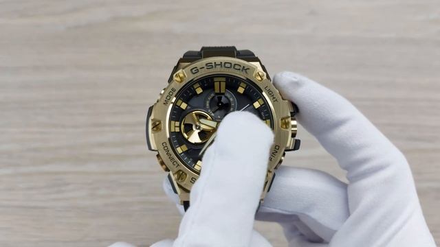 Золотые G-Steel / Casio G-SHOCK GST-B100GB-1A9 смотреть онлайн