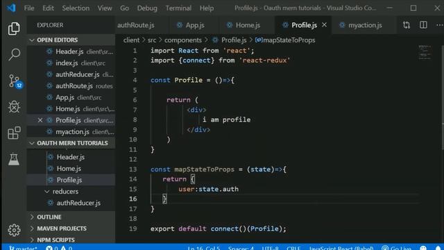 #8 - making profile page protected | oauth using mern stack in hindi смотреть онлайн