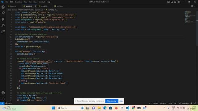 Telegram chatbot using firebase смотреть онлайн