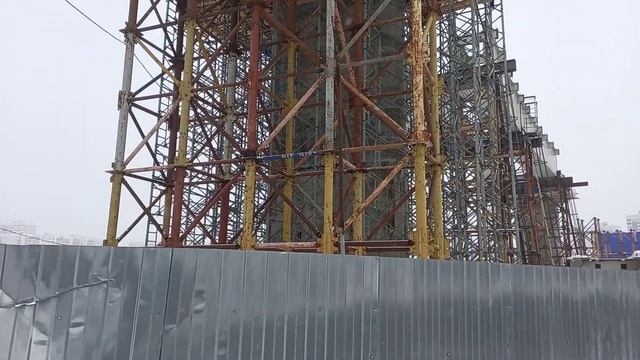 6 февраля 2022г. Строительство у метро Кантемировская. Юго-Восточная Хорда. Южная Рокада. #влог смотреть онлайн