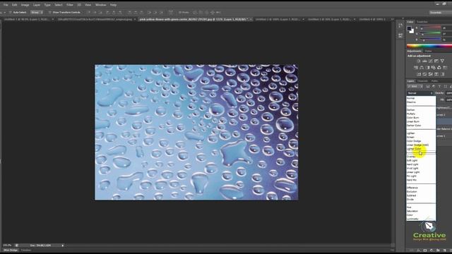 Water effect on flower in Adobe Photoshop I #sohag-4340 смотреть онлайн