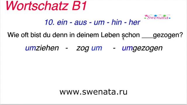Wortschatz B1 I Thema: Umzug I Wir Schreiben Einen Brief