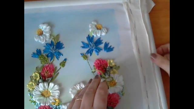 МК "Цветочная композиция с чистого листа" Часть 7. Вышиваем ВАСИЛЁК (околоцветная корзиночка смотреть онлайн