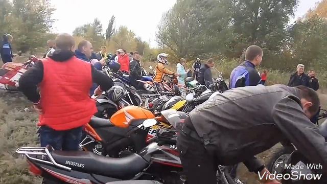 Закрытие мото сезона. Старобельск 08.10.2016 смотреть онлайн