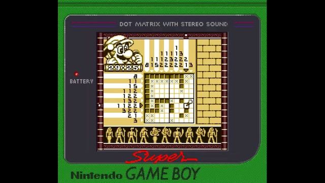 (16 / 193) Mario's Picross [GameBoy] [No Hints] : Easy Picross 2H (Arrow) смотреть онлайн
