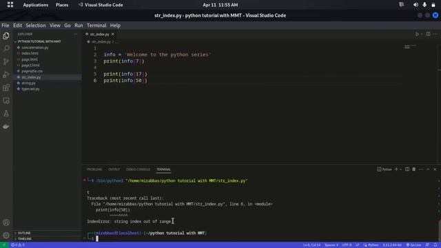 Python Tutorial From Beginner To Advance #10 | String Indexing in python смотреть онлайн