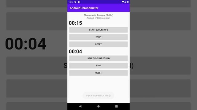 Chronometer example (Kotlin) смотреть онлайн