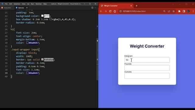 Weight Converter _ JavaScript Project With Source Code смотреть онлайн