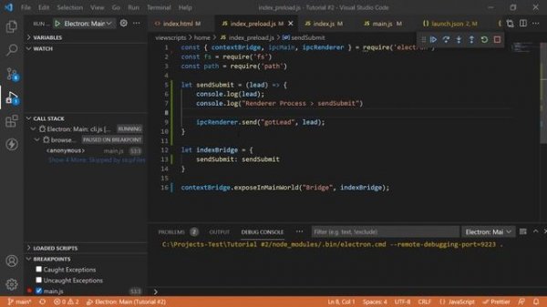 Electron JS Tutorial: ipcRenderer  - All communication methods of explained