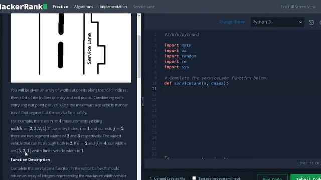 62 - Service Lane | Implementation | Hackerrank Solution | Python смотреть онлайн
