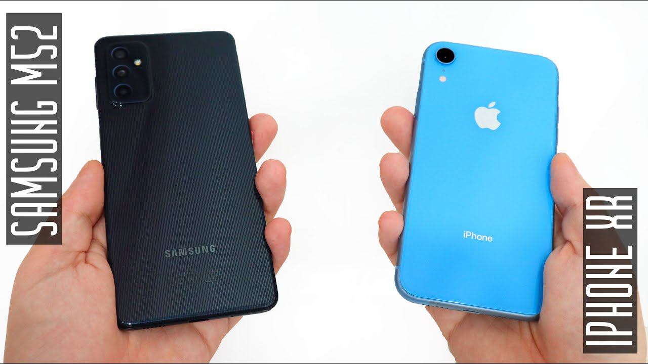 Что выбрать? Samsung Galaxy M52 или iPhone XR? КАКОЕ БУ УСТРОЙСТВО ЛУЧШЕ? смотреть онлайн