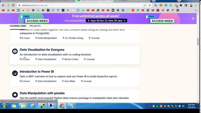 DataCamp Free Courses with Certificate 350+ Courses for FREE with DataCamp Free Premium Account смотреть онлайн