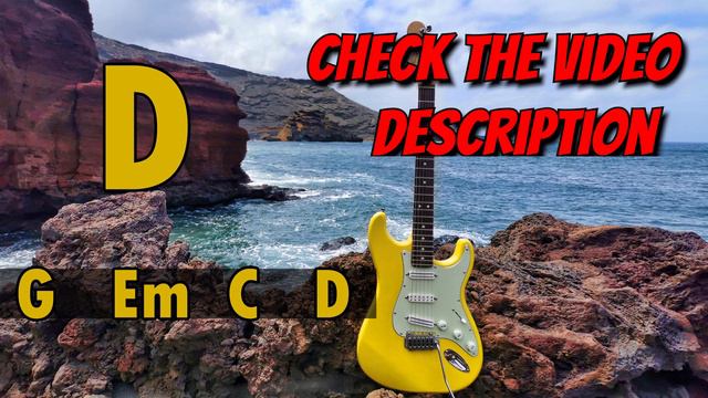 G Major Melodic Hard Rock Guitar Backing Track | 4 chords G Em C D смотреть онлайн
