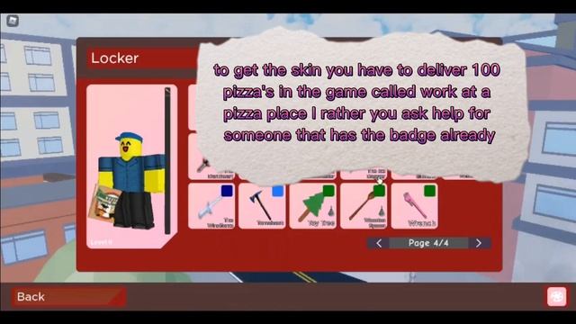 How to get the new Pizza guy skin in Arsenal (Roblox) смотреть онлайн
