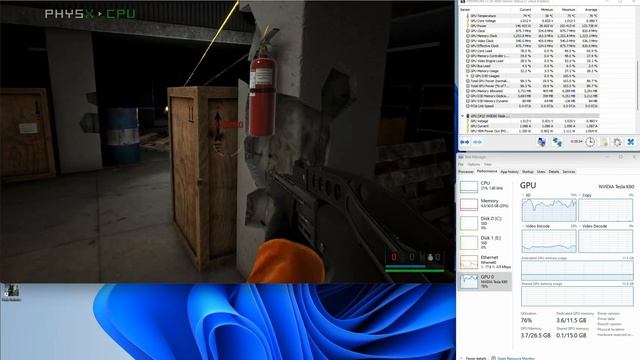 14 GAMING Tesla K80  Trepang 2 Max  Graphics