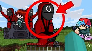 Я нашел все виды ОХРАНЫ ИЗ ИГРЫ КАЛЬМАРА в своем мире в майнкрафт ! FNF SQUID GAME MINECRAFT