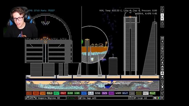ASTEROID MINING and INCREDIBLE CITIES in The Powder Toy! смотреть онлайн