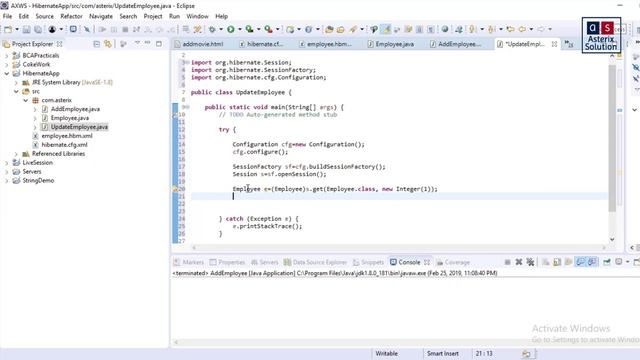 Update in Hibernate | YCMOU TYBCA Adv Java Practical 8.2 | Asterix Solution смотреть онлайн