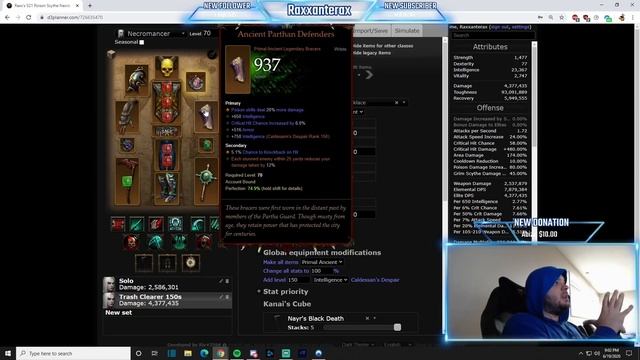 Diablo 3 Season 21 Poison Scythe Necro Solo and META Trash Clearer Build Guide смотреть онлайн