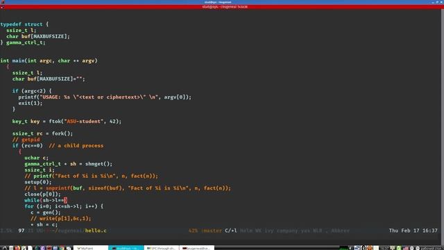 Лабораторная 1. Часть 11. Заменяем pipe на shmem смотреть онлайн