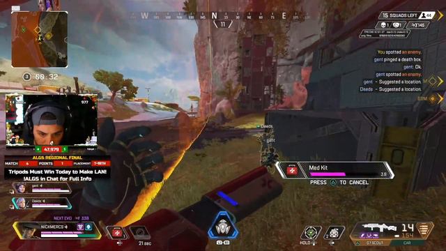 TRIPODS GAMES 1-5 ALGS REGIONAL FINALS! NICKMERCS, DEEDS & GENT! смотреть онлайн