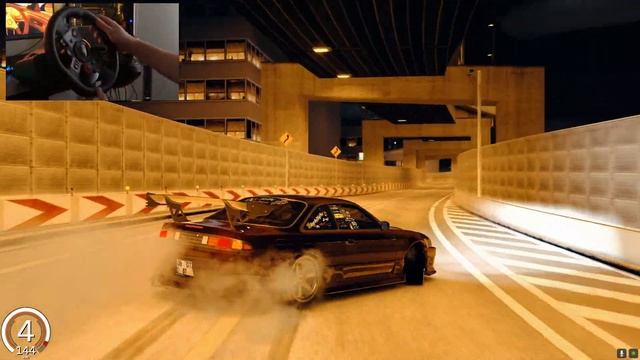 ILLEGAL NIGHT DRIVE (4K) 800 HP NISSAN SILVIA - ASSETTO CORSA TOKYO HIGHWAYS - STEERING WHEEL(900º) смотреть онлайн