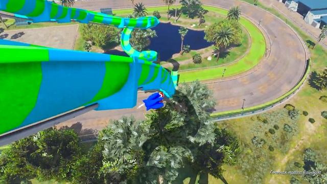 СМЕРТЕЛЬНЫЕ ВОДНЫЕ ГОРКИ в ГТА 5 МОДЫ ! - АКВАПАРК в GTA 5 МОДЫ смотреть онлайн