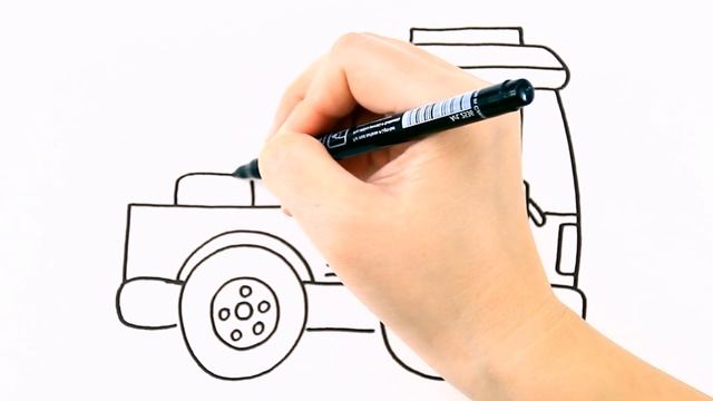 How to draw a concrete mixer . Drawing for beginners / MimiDom Art смотреть онлайн