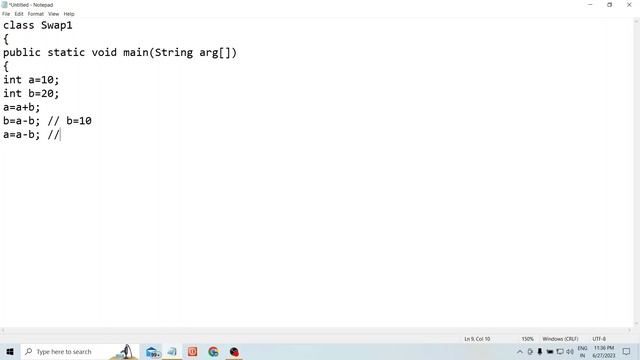 6.Swap two Numbers without using Third variable in java | Step by Step Guide | @CodeWithKishor смотреть онлайн