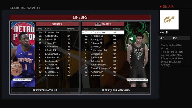 NBA 2K18 My league stacked roster full 48 minute games смотреть онлайн