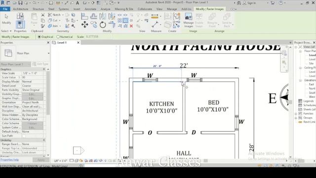 #10) Revit Architecture | Import Image floor plan with Scaling | For beginners смотреть онлайн
