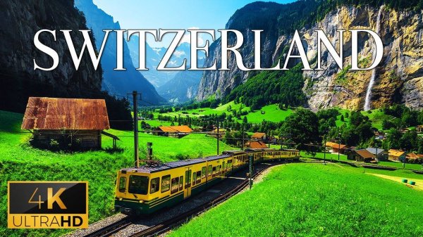 FLYING OVER SWITZERLAND (4K UHD) - Relaxing Music Along With Beautiful Nature Videos - 4K Video HD