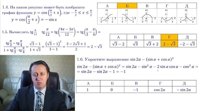 Тригонометрические формулы смотреть онлайн