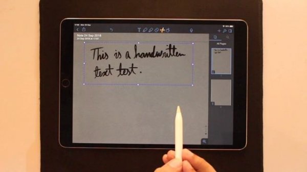 Convert Handwritten Text Into Digital on iPad [Apple Pencil Tip]