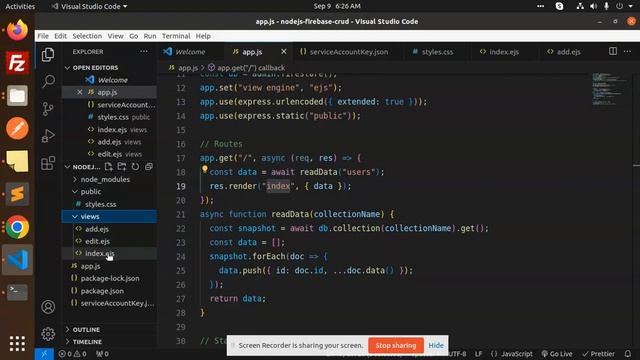 CRUD with Nodejs and Firebase #5 How to Read Data from Cloud Firestore in Node.js смотреть онлайн