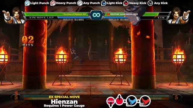 KIM KAPHWAN MOVE LIST - The King of Fighters XIII (KOFXIII) смотреть онлайн