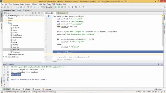Kotlin - String Operations смотреть онлайн