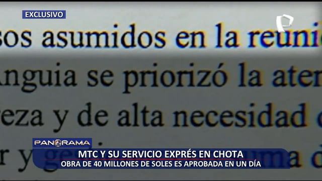 ¡Exclusivo! MTC y su servicio exprés en Chota: aprueban obra de 40 millones de soles en un día смотреть онлайн