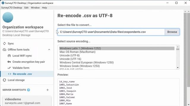 SurveyCTO How-To-Series: Converting CSV data to UTF 8 encoding смотреть онлайн