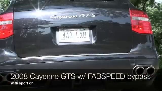 2008 Cayenne GTS with Fabspeed cat bypass смотреть онлайн