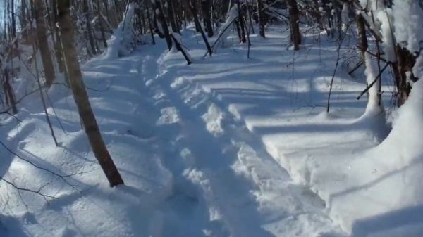 Mini-snowmobile "Veterok" ("Breeze") test - continuation.