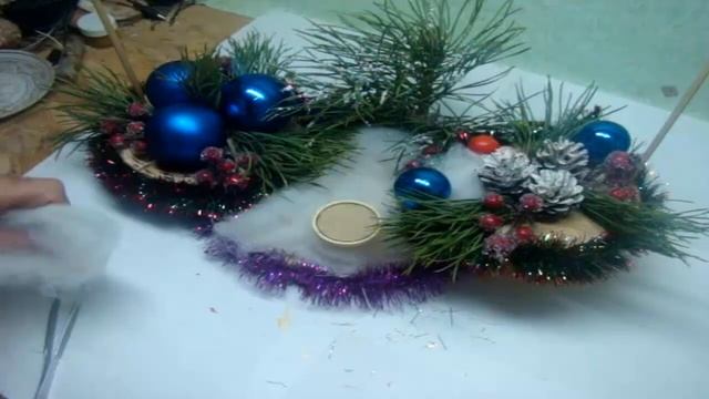 DIY. Украшение и Новогодний ночничок. Decoration and New Year's night light. смотреть онлайн