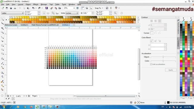 SETTING + DOWNLOAD PALET WARNA BELAJAR COREL DRAW | tips & trik untuk ahli & pemula desain coreldra смотреть онлайн