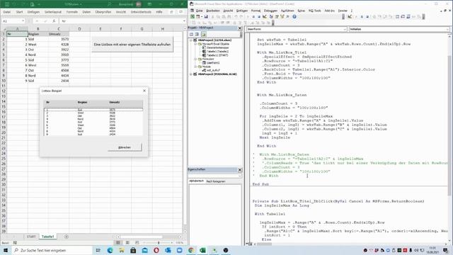 263: Excel-VBA: Etwas tricky - Eine ListBox mit eigenen Spaltentiteln ausstatten смотреть онлайн