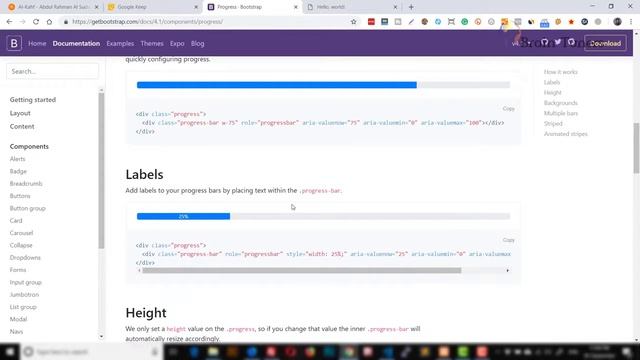 ফ্রন্ট এন্ড ডেভেলপমেন্ট সিরিজ - Bootstrap 4 Progress Bar Tutorial - বাংলায় বুটস্ট্রাপ শিখি (বাংলা) смотреть онлайн