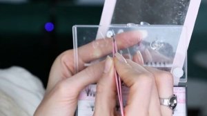 Как клеить ресницы пучки