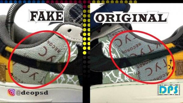 Nike Air Force 1 Low Travis Scott Cactus Jack Original & Fake