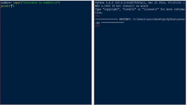 Tutorial python: Leer e imprimir en pantalla el nombre de un usuario смотреть онлайн